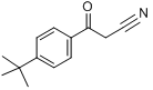 4-叔丁基苯甲酰乙腈;3-(4-叔丁基苯基)-3-氧代丙腈分子式结构图