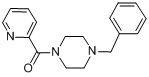 吡贝拉林;匹帕拉林;1-苄基-4-(2'-吡啶甲酰)哌嗪分子式结构图