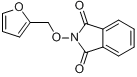 N-(2-呋喃甲氧基)邻苯二甲酰亚胺分子式结构图