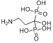帕米膦酸;3-氨基-1-羟基丙亚基-1,1-二磷酸分子式结构图