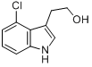 4-氯色醇;4-氯-1H-吲哚-3-乙醇分子式结构图