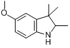 5-甲氧基-2,3,3-三甲基-2,3-二氢吲哚分子式结构图