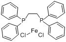 [1,2-双(二苯基膦)乙烷]二氯化铁(II)分子式结构图