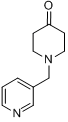 1-((吡啶-3-基)甲基)-4-哌啶酮分子式结构图