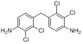 双(4-氨基-2,3-二氯苯基)甲烷;硬化剂TCDAM分子式结构图