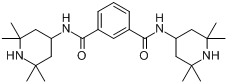 N,N'-双(2,2,6,6-四甲基-4-哌啶基)-1,3-苯二甲酰胺;受阻尼龙稳定剂分子式结构图