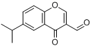 6-异丙基-4-氧代-4H-1-苯并吡喃-3-甲醛分子式结构图