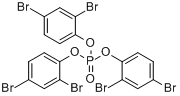 三(2,4-二溴苯)磷酸酯分子式结构图