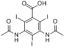 3,5-二乙酰胺基-2,4,6-三碘苯甲酸;泛影酸分子式结构图