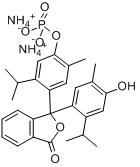 百里酚酞单磷酸二铵盐;麝香草酚酞单磷酸二铵盐分子式结构图