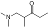 1-二甲氨基-2-甲基-3-戊酮分子式结构图