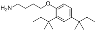4-(2,4-二特戊基苯氧基)丁胺分子式结构图