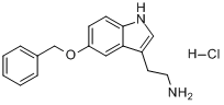 5-苄氧基色胺盐酸盐分子式结构图