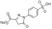 5-氧代-1-(4-磺酸基苯基)-4H-吡唑-3-甲酸单钠盐分子式结构图