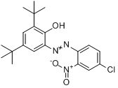 2-(2'-硝基-4'-氯苯偶氮)-4,6-二叔丁基酚分子式结构图