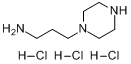 N-(3-氨基丙基)哌嗪三盐酸盐分子式结构图