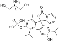 百里酚酞单磷酸2-氨基-2-甲基-1,3-丙二醇盐分子式结构图