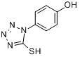 1-(4-羟基苯基)-5-巯基-四氮唑分子式结构图