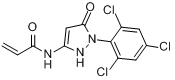 1-(2,4,6-三氯苯基)-3-丙烯酰胺基-5-吡唑酮分子式结构图