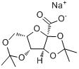 敌草克钠;呋状素钠;2,3:4,6-二异亚丙基-2-氧杂-L-古洛糖酸钠分子式结构图