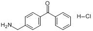 4-苯甲酰基苄胺盐酸盐分子式结构图