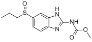 阿苯达唑亚砜;N-(6-丙基亚硫酰-1H-苯并咪唑-2-基)氨基甲酸甲酯分子式结构图