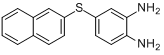 4-(2'-萘硫基)-1,2-苯二胺分子式结构图