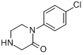 1-(4-氯苯基)哌嗪-2-酮分子式结构图