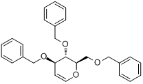 3,4,6-三苄氧基-D-葡萄烯糖分子式结构图
