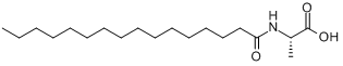N-十六碳酰基-L-丙氨酸分子式结构图