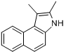 1,2-二甲基-4,5-苯并吲哚分子式结构图