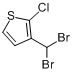 2-氯-3-(二溴甲基)噻吩分子式结构图