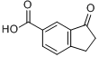 1-茚酮-6-甲酸分子式结构图