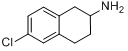 6-氯-1,2,3,4-四氢萘-2-胺分子式结构图