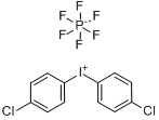 双(4-氯苯基)碘鎓六氟磷酸盐分子式结构图