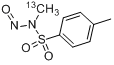 N-甲基(13C)-N-亚硝基对甲苯磺酰胺分子式结构图