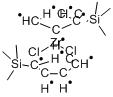 双(三甲基硅基环戊二烯)二氯化锆分子式结构图