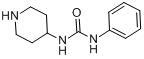 1-苯基-3-哌啶-4-基脲分子式结构图
