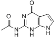 N-(4-氧代-1,7-二氢吡咯并[2,3-d]嘧啶-2-基)乙酰胺分子式结构图