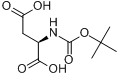 Boc-D-天冬氨酸;N-叔丁氧羰基-D-天冬氨酸分子式结构图