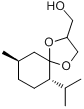 6-异丙基-9-甲基-1,4-二氧螺环[4,5]癸烷-2-甲醇分子式结构图