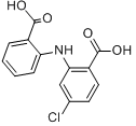 氯苯扎利;4-氯-2,2'-亚氨二苯甲酸分子式结构图