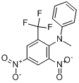 N-甲基-N-苯基-2,4-二硝基-6-(三氟甲基)苯胺分子式结构图