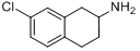 7-氯-1,2,3,4-四氢萘-2-胺分子式结构图