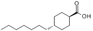 反式-4-庚基环己烷羧酸分子式结构图