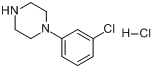 1-(3-氯苯基)哌嗪盐酸盐分子式结构图