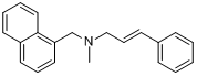 萘替芬;3-苯基-2-丙烯-N-甲基-1-萘甲胺分子式结构图