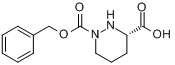 (S)-1-苄氧羰基六氢哒嗪-3-羧酸分子式结构图