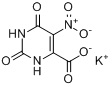 1,2,3,6-四氢-5-硝基-2,6-二氧代嘧啶-4-羧酸钾盐;5-硝基乳清酸钾盐分子式结构图