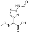 (Z)-2-(2-甲酰氨基噻唑-4-基)-2-甲氧亚氨基乙酸分子式结构图